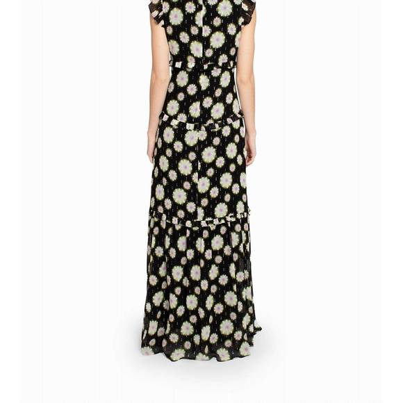 NEW NICOLE MILLER hazy daisy ruffle maxi dress in hazy daisy - Picture 2 of 3